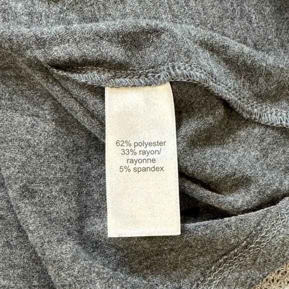 Maurices Gray Sleeveless Tank Top Racerback Crochet-look Lace Back Womens Size M - Picture 9 of 14